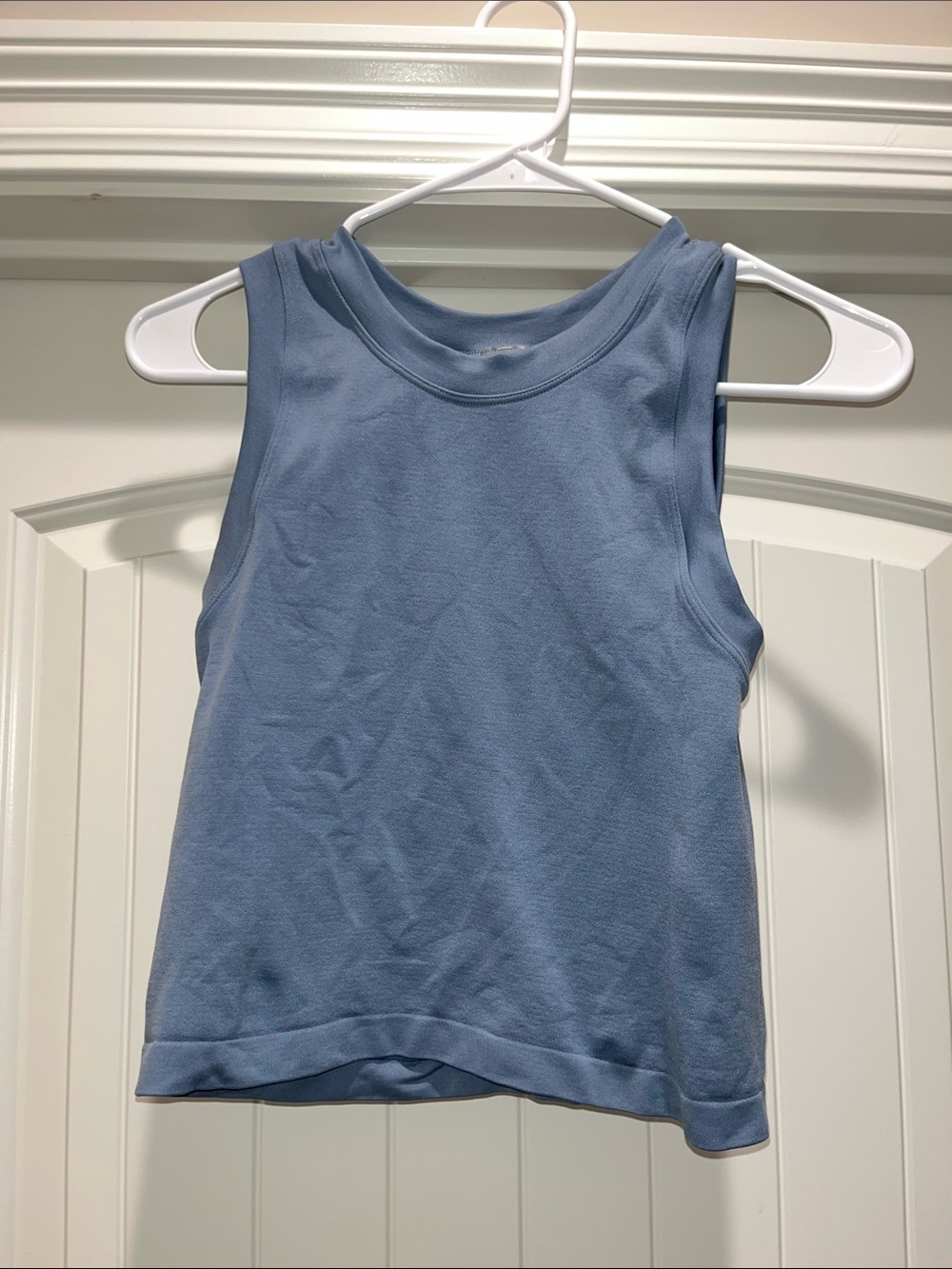 Women's Crewneck Sleeveless Tank - Dusty Blue